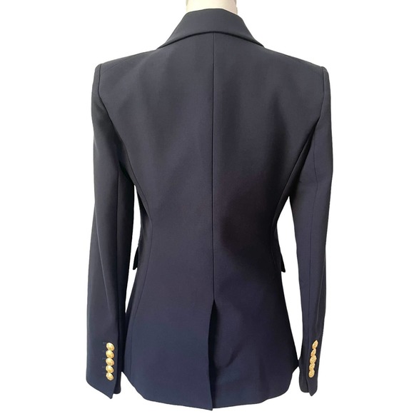 NWT Veronica Beard Miller Dickey Jacket Blazer Navy Blue Gold Buttons Size 2 - Picture 10 of 13
